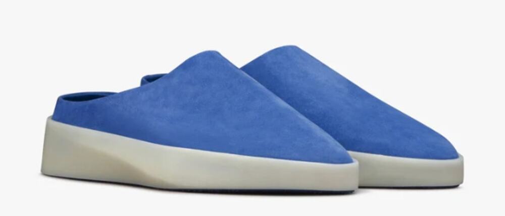 Wolf & Shepherd Cruise Mule Slip On Shoes MENS 7.5 WOMENS 9 Blue Leather NIB
